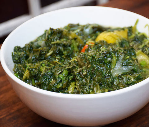 Légumes verts à la congolaise